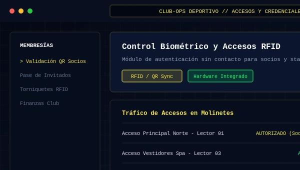 Control de Torneos y Socios